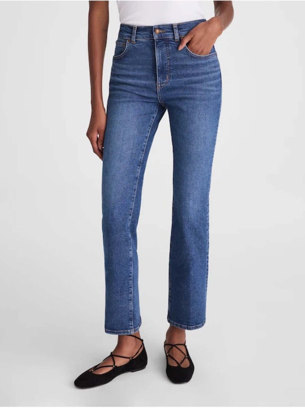 Madewell The Tall Vintage Flare Crop Jean In Larkwood Wash Size 32T NWT